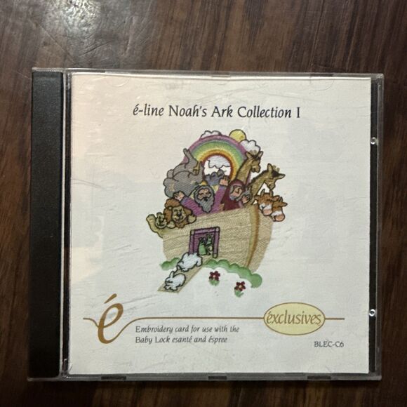Baby Lock e-line Noah's Ark Collection 1 Machine Embroidery Designs Card BLEC-C6 - Picture 1 of 3